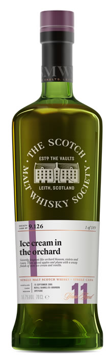 SMWS 9.126 Ice Cream in the orchard 11 Years Old